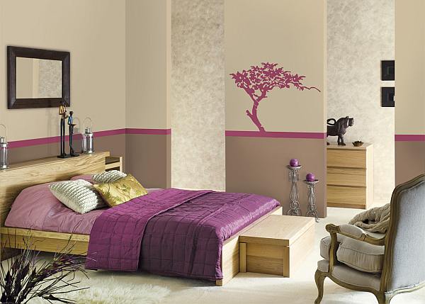 Jasny fiolet -przyjazny kolor do małej sypialni