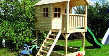 Drewniany domek dla dzieci - projekt